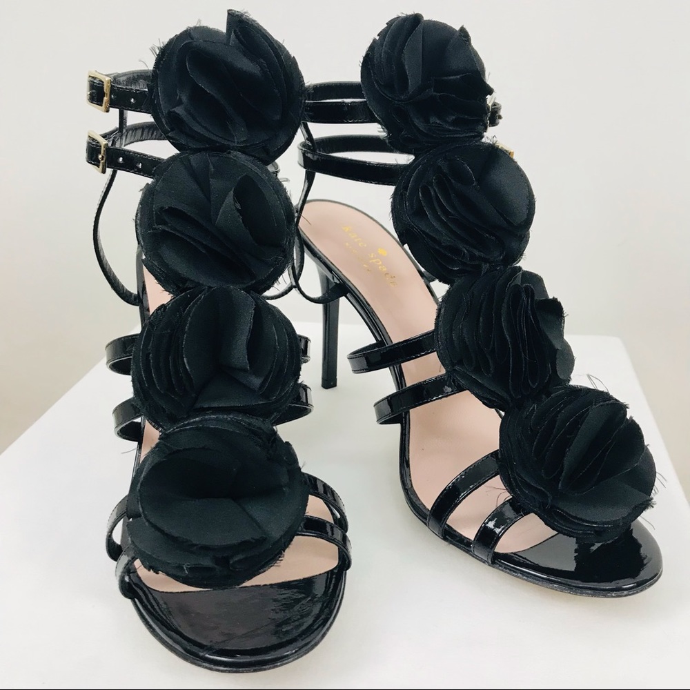 Kate Spade Heels with Satin Pom Poms